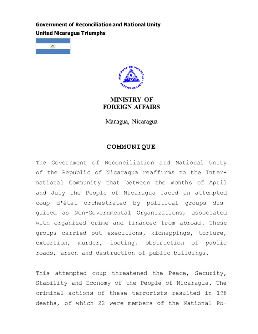 comunicado